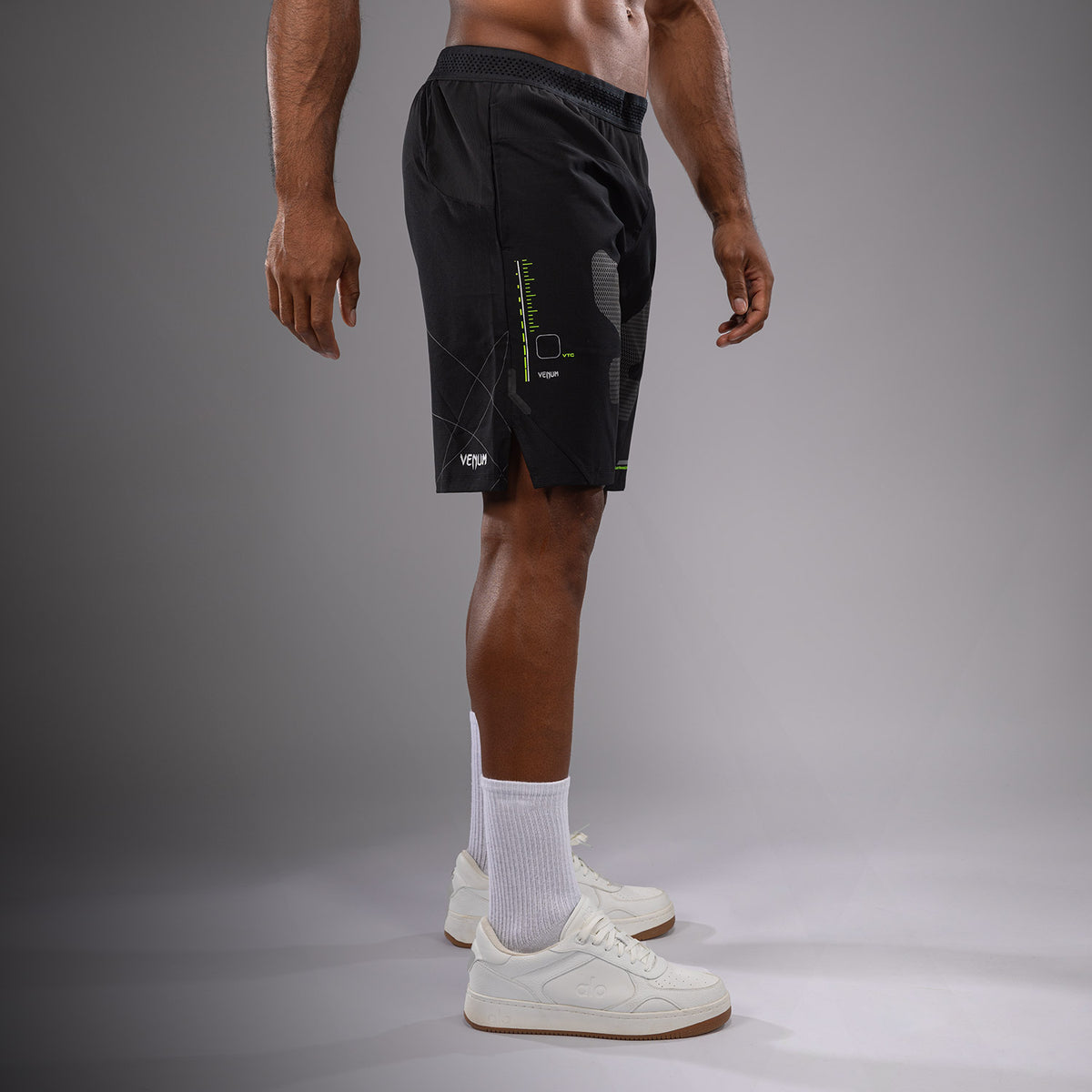 Short d'entraînement Venum Training Camp 4.0 - Noir/Vert Fluo - product-type_Shorts de training