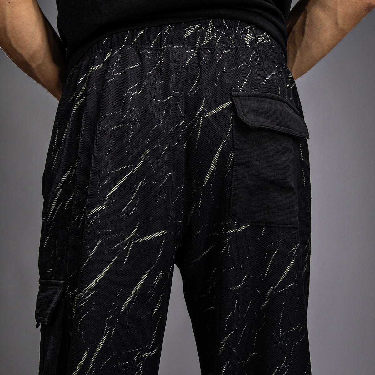 Jogging pour Hommes Venum Trooper - Noir/Beige - product-type_Pantalons de jogging