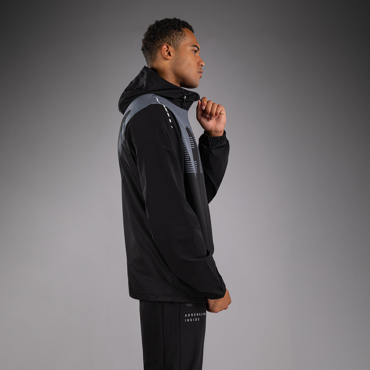 Veste de Survêtement Venum Adrenaline – Noir/Gris Argenté - product-type_Vestes