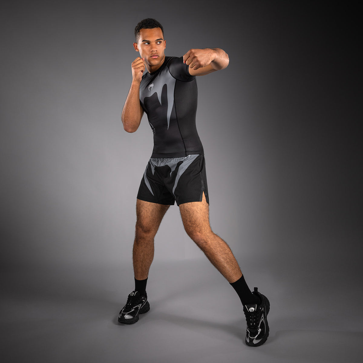 Rashguard Venum No Gi - Noir/Gris Argenté - product-type_T-Shirts de Compression