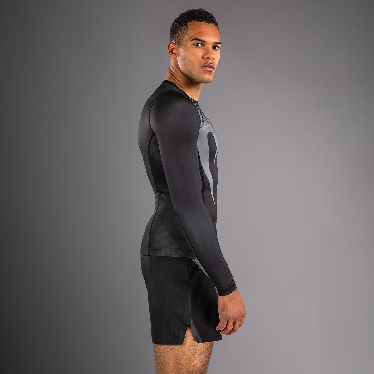 Rashguard Venum No Gi - Noir/Gris Argenté - product-type_T-Shirts de Compression