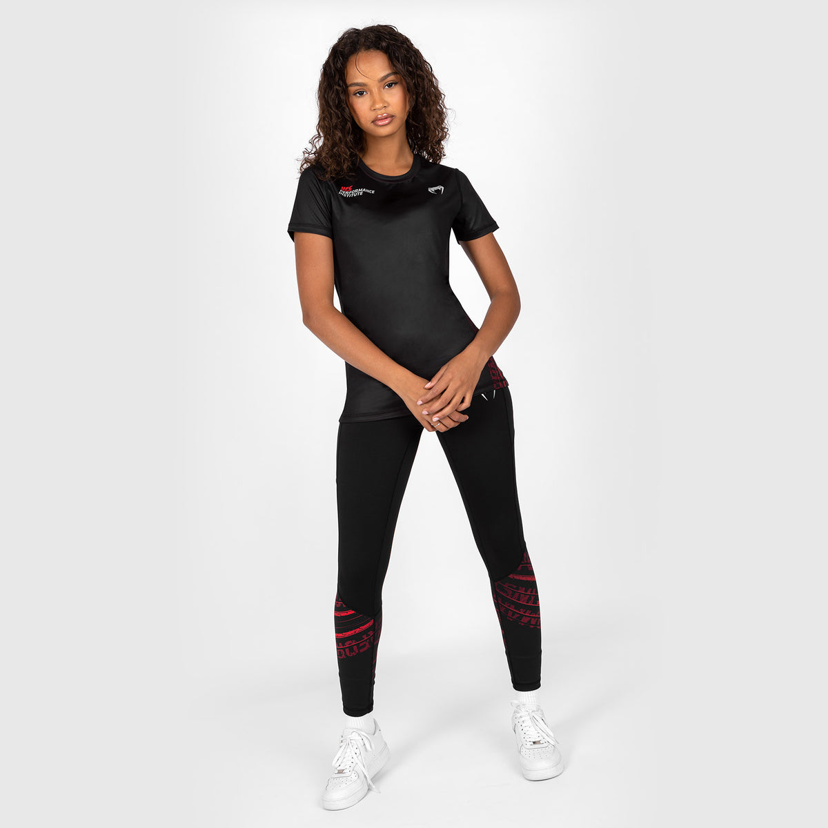 T-shirt Dry-Tech pour Femmes UFC Venum Performance Institute 2.0 - Noir/Rouge - product-type_T-Shirts Dry Tech