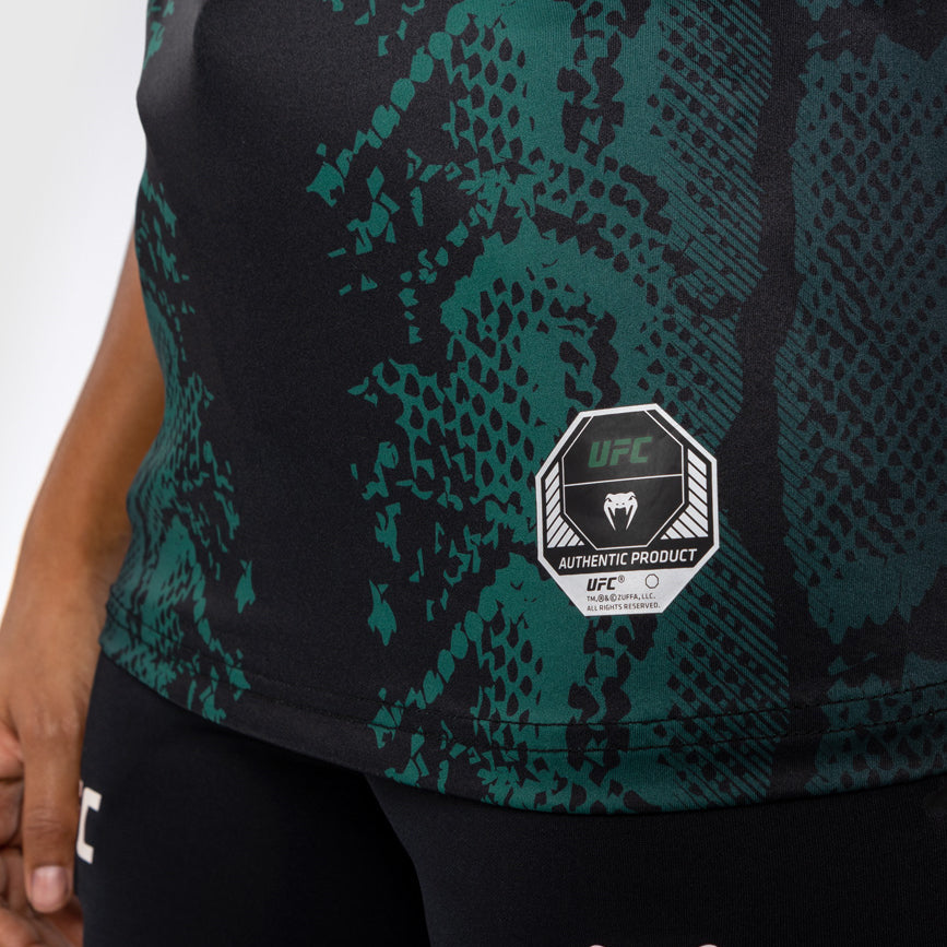 T-shirt Technique pour Femme UFC Adrenaline by Venum Authentic Fight Night - Emerald Edition - Vert/Noir - product-type_T-Shirts Dry Tech