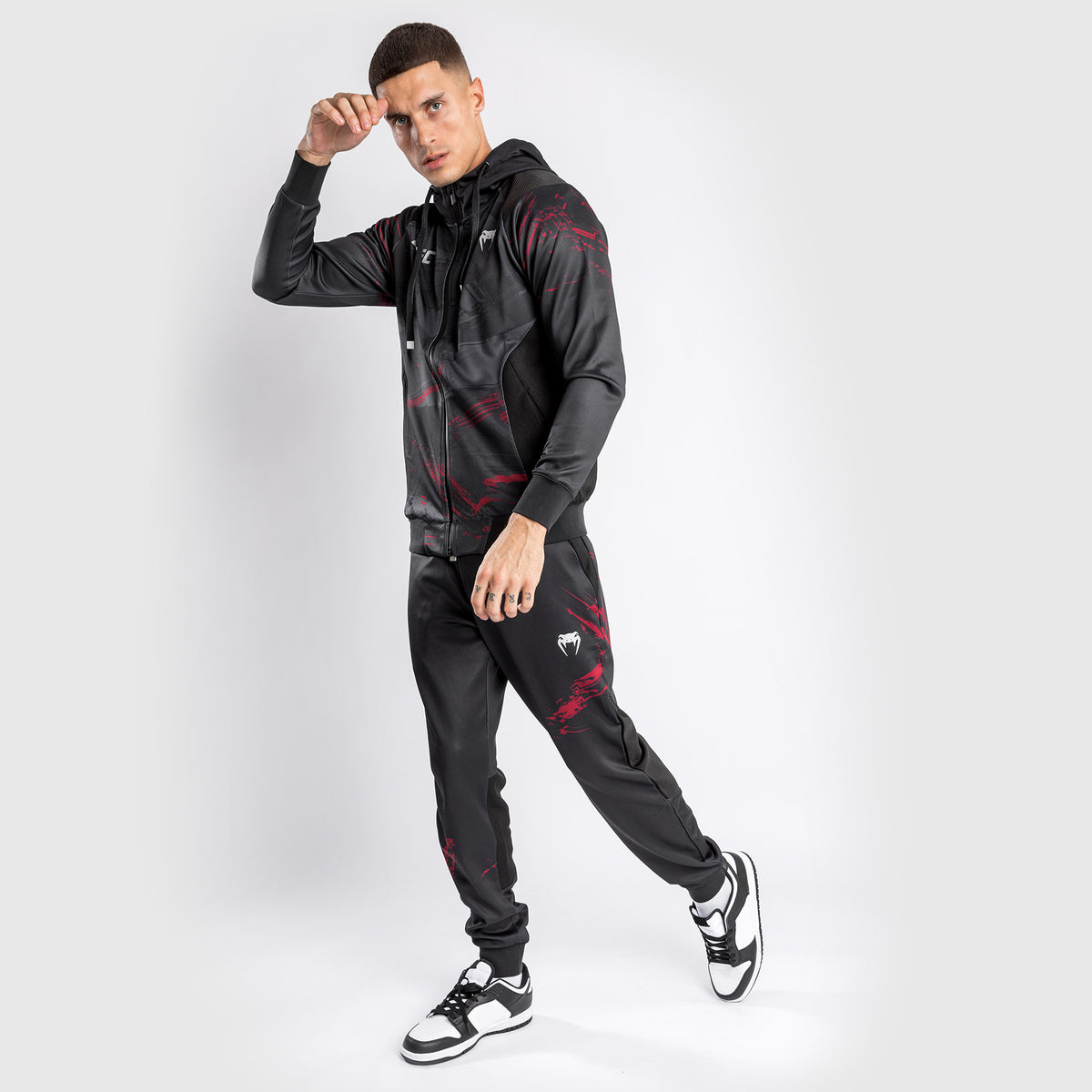 Veste à capuche pour Hommes UFC Venum Authentic Fight Week 2.0 - Noir/Rouge - product-type_Vestes