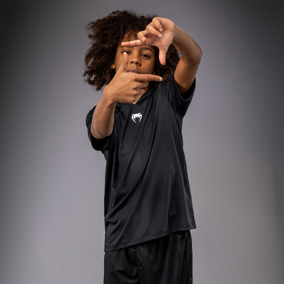 Sweat à capuche à manches courtes Dry Tech pour Enfants Venum Elite - Noir - product-type_Sweatshirts