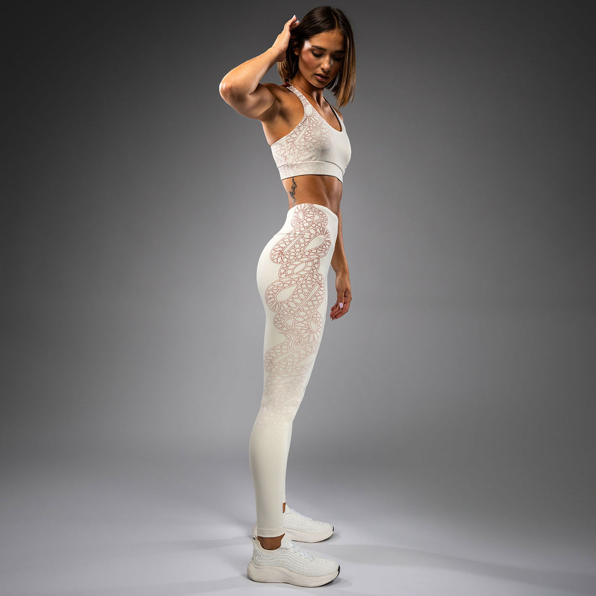 Legging Venum Serpenti – Ivoire/Bordeaux - product-type_Leggings