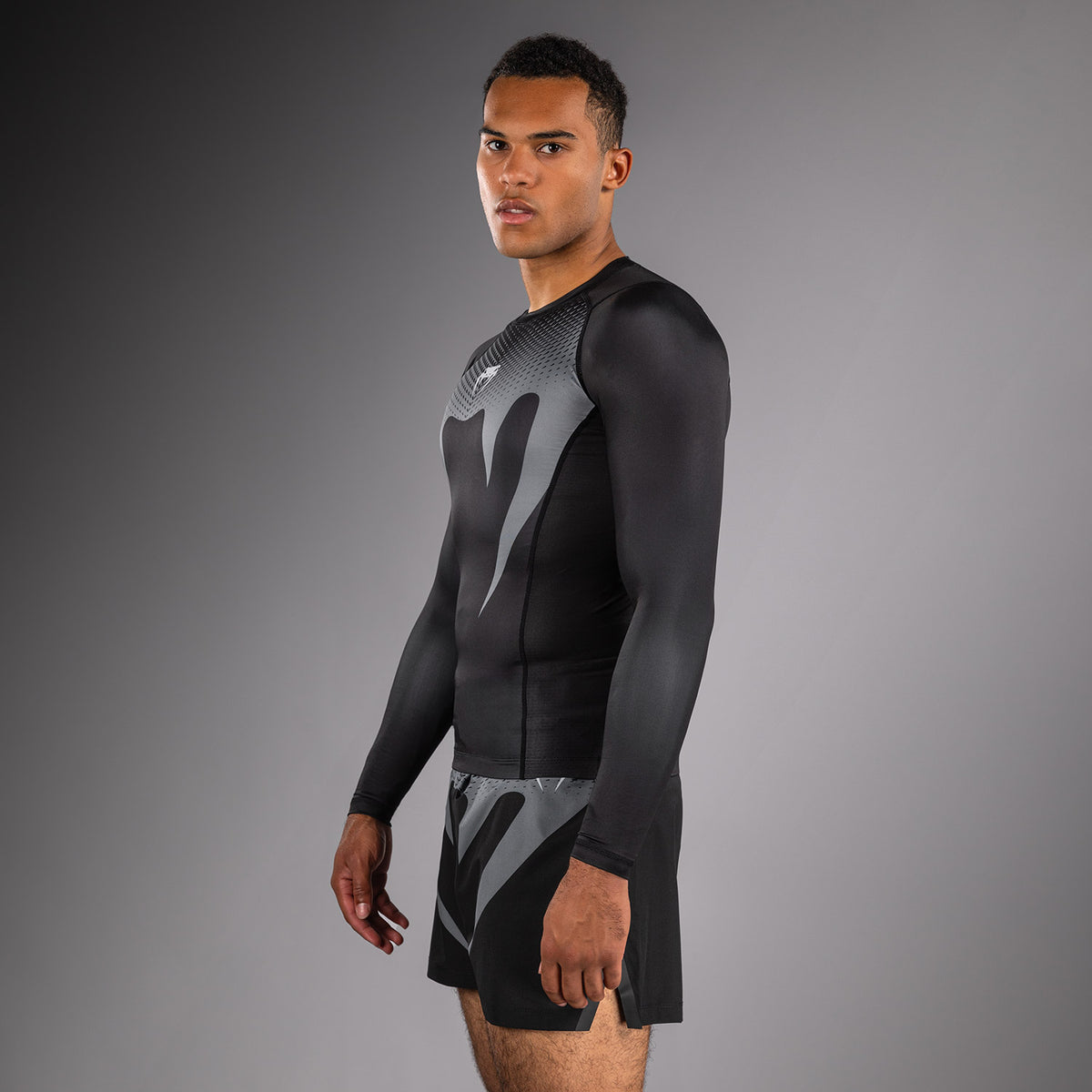 Rashguard Venum No Gi - Noir/Gris Argenté - product-type_T-Shirts de Compression