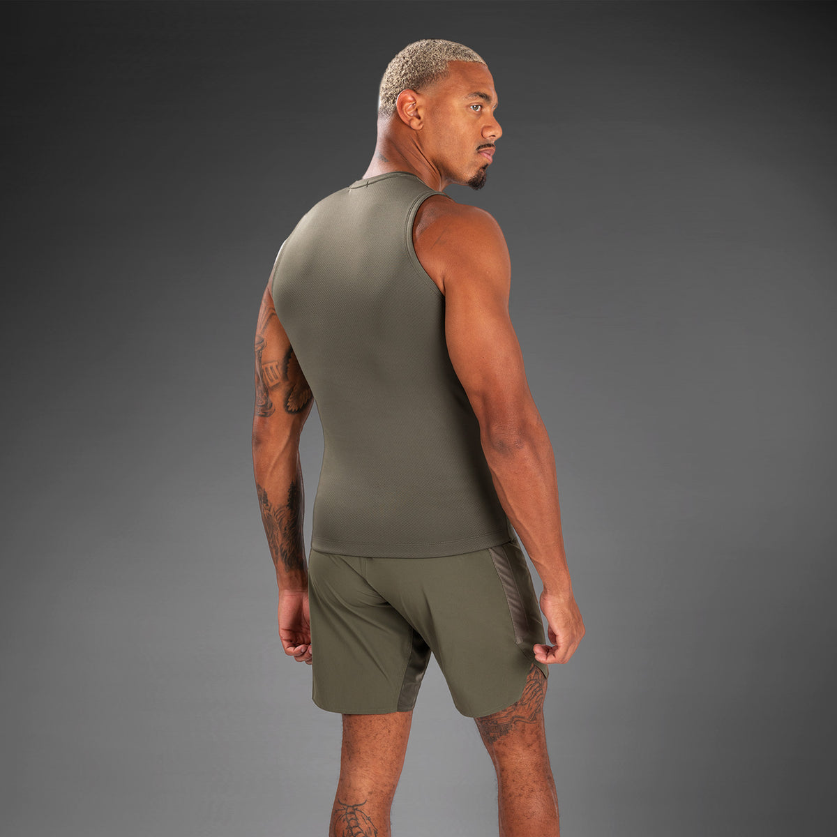 Rashguard sans manches pour hommes Venum Contender - Kaki - product-type_T-Shirts de Compression