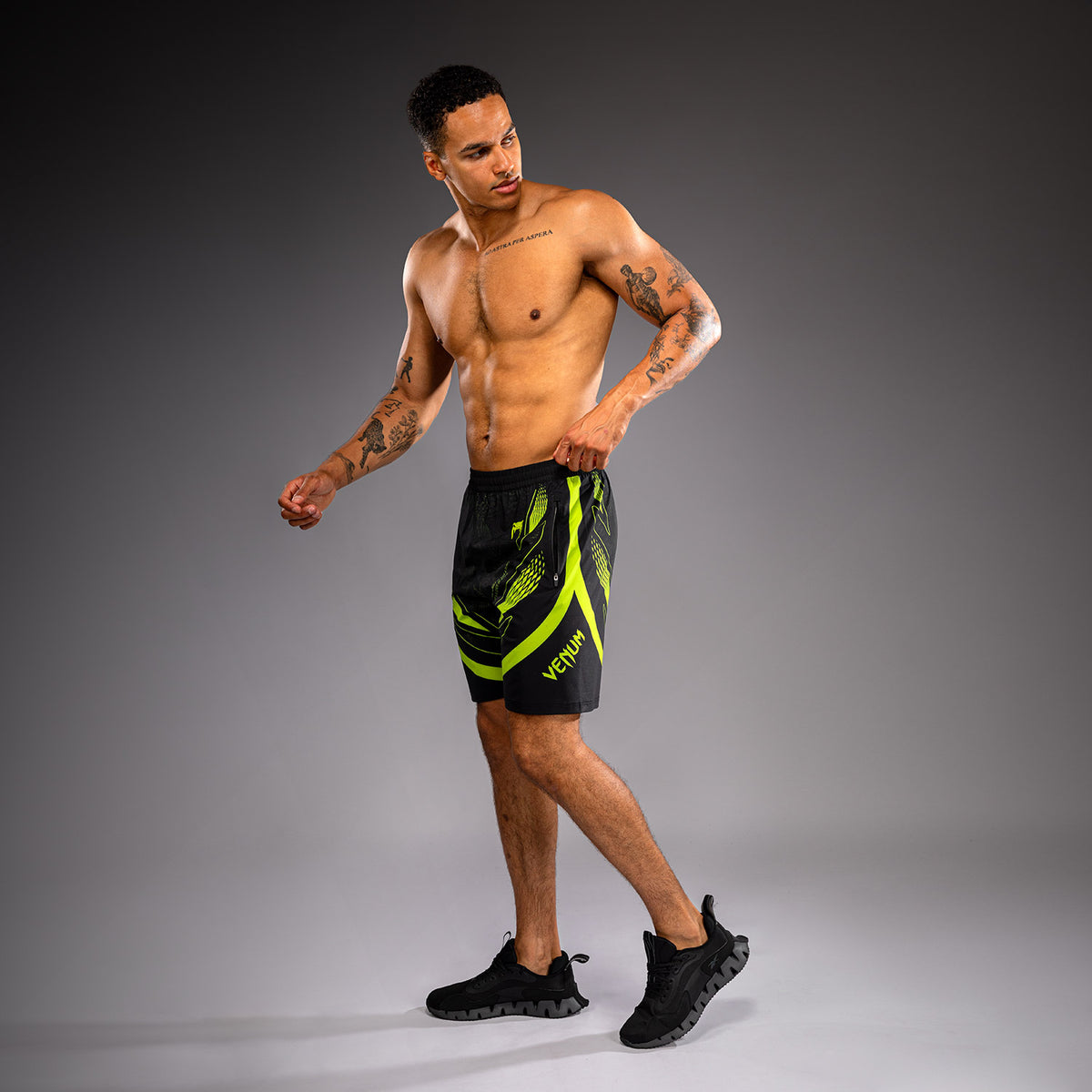 Short d’entraînement Venum Amazonia Reborn - Noir/Vert - product-type_Shorts de training