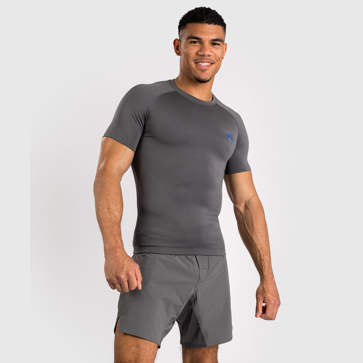 Rashguard à manches courtes pour hommes Venum Contender - Gris - product-type_T-Shirts de Compression