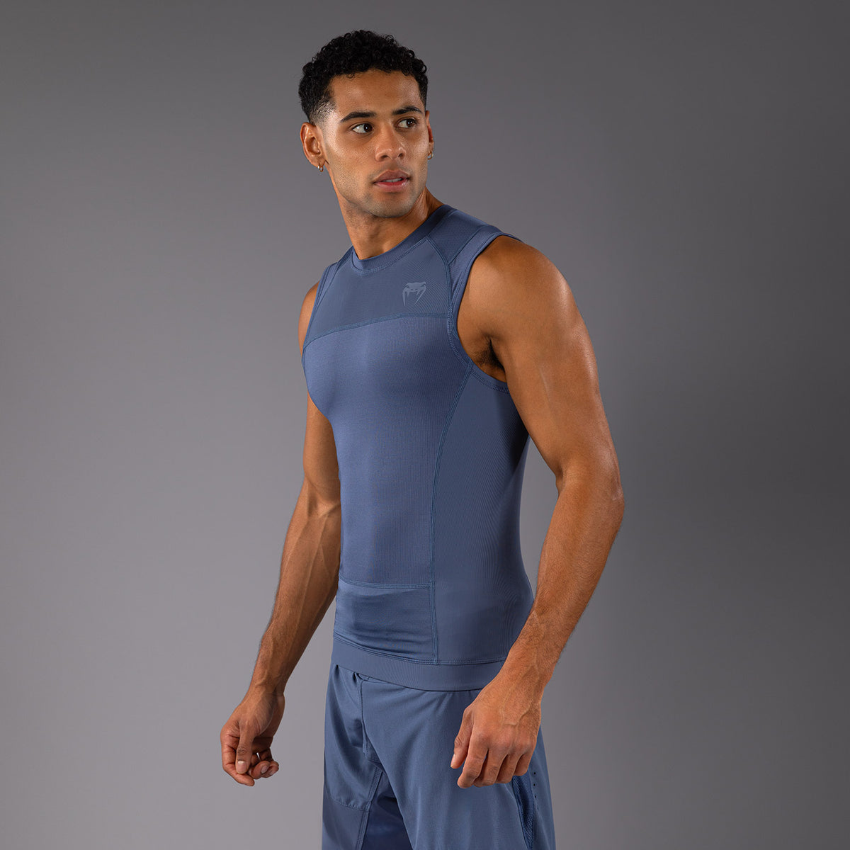 Rashguard sans Manches Venum G-Fit Air pour Hommes - Bleu Brumeux - product-type_T-Shirts de Compression
