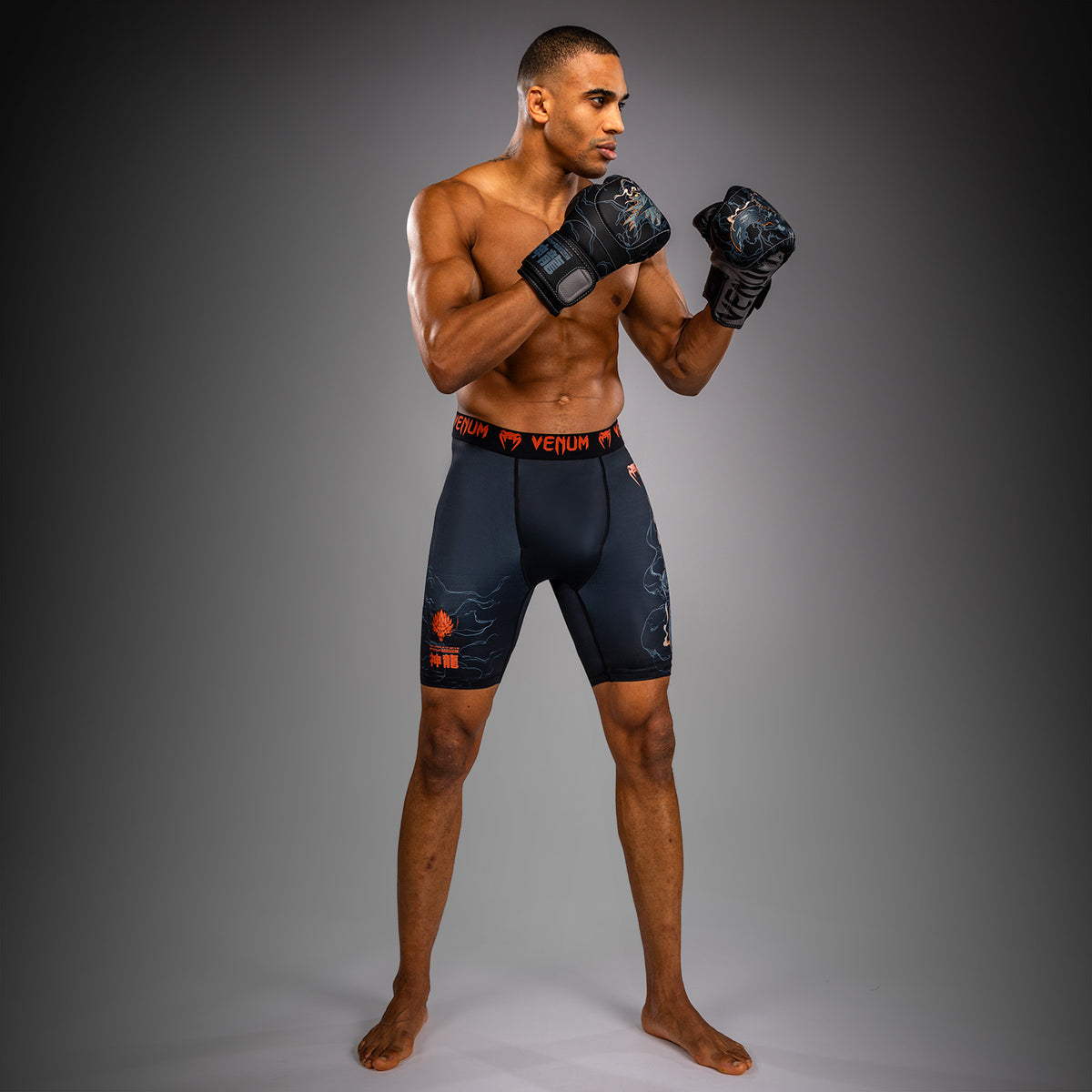 Short de Compression Venum Thunder Dragon – Noir/Gris/Cuivre - product-type_Shorts de compression