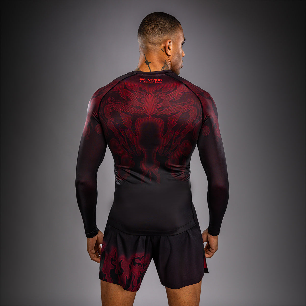 Rashguard à Manches Longues Venum Spectre – Noir/Rouge - product-type_T-Shirts de Compression