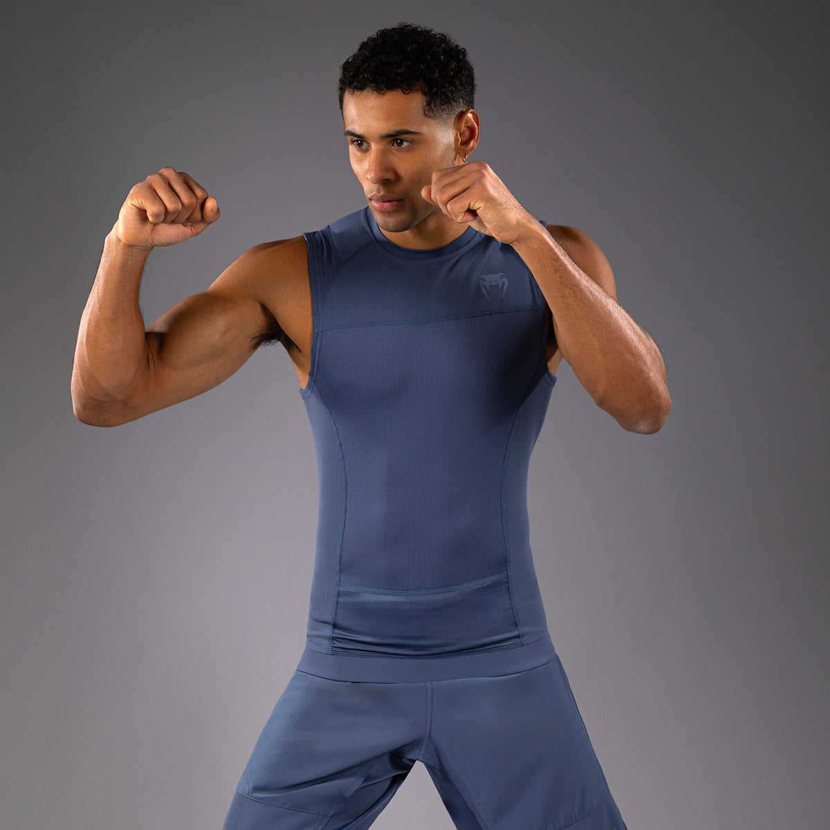 Rashguard sans Manches Venum G-Fit Air pour Hommes - Bleu Brumeux - product-type_T-Shirts de Compression
