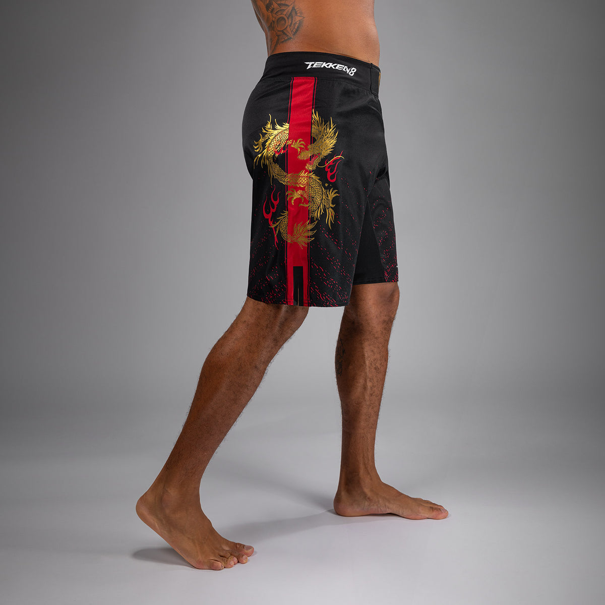 Short de combat Venum x TEKKEN 8 - Marshall Law - Noir/Rouge/Or - product-type_Shorts de MMA