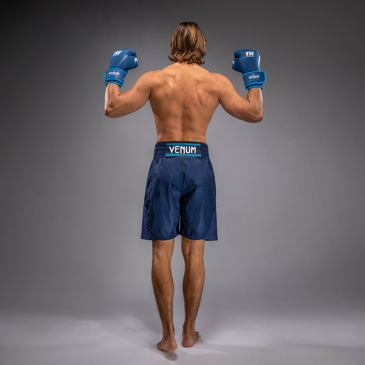 Short de Boxe Venum x Top Rank Original pour Hommes - Bleu Marine - product-type_Shorts de boxe