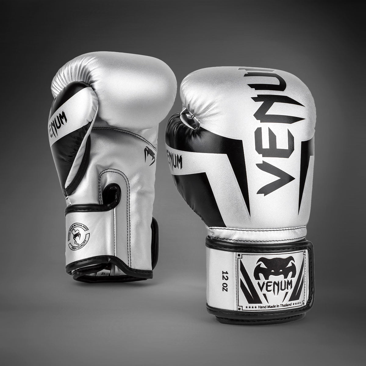 Gants de boxe Venum Elite - Argent/Noir - product-type_Gants de boxe