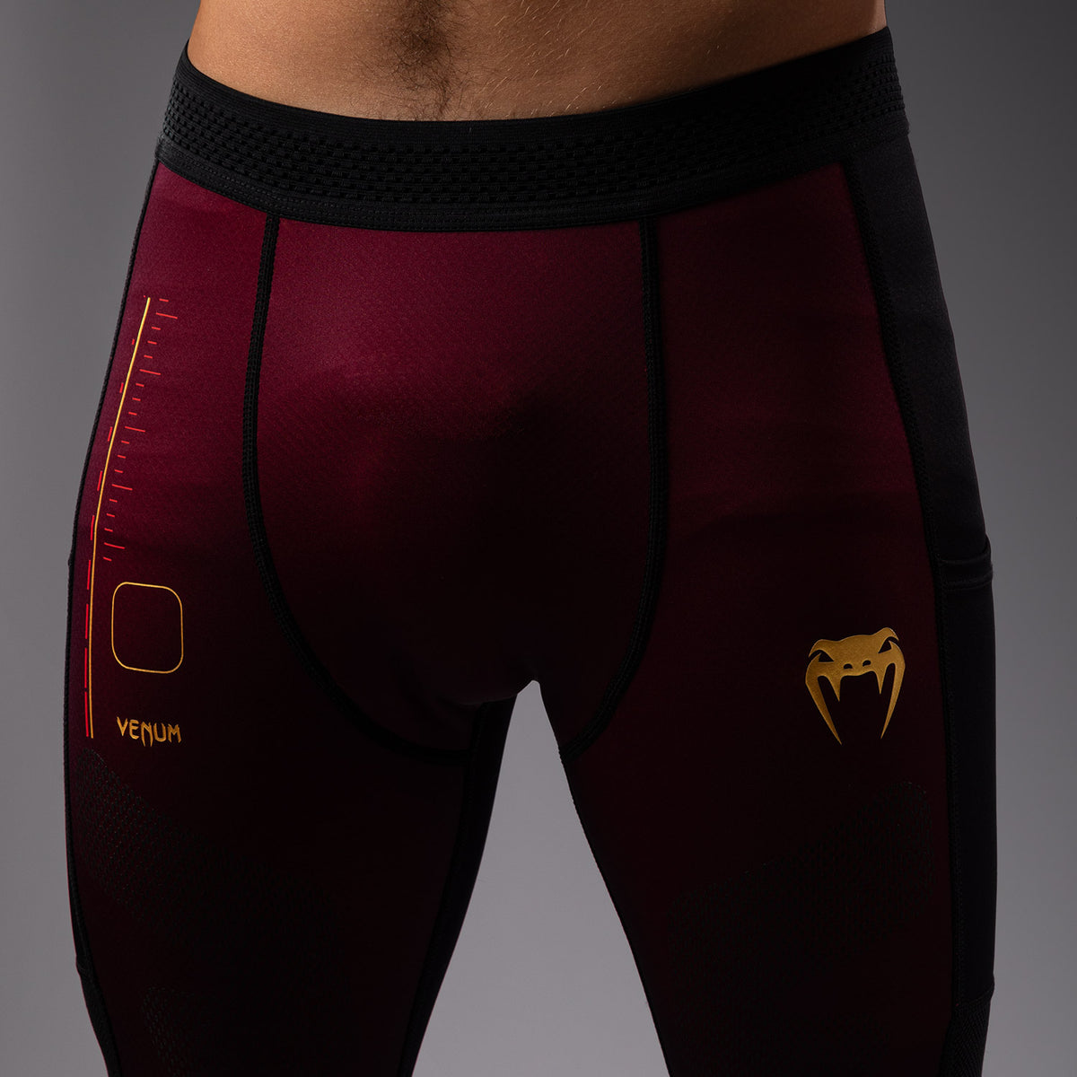 Pantalon de Compression Venum Tactical XT- Noir/Bordeaux/Or - product-type_Pantalons de Compression