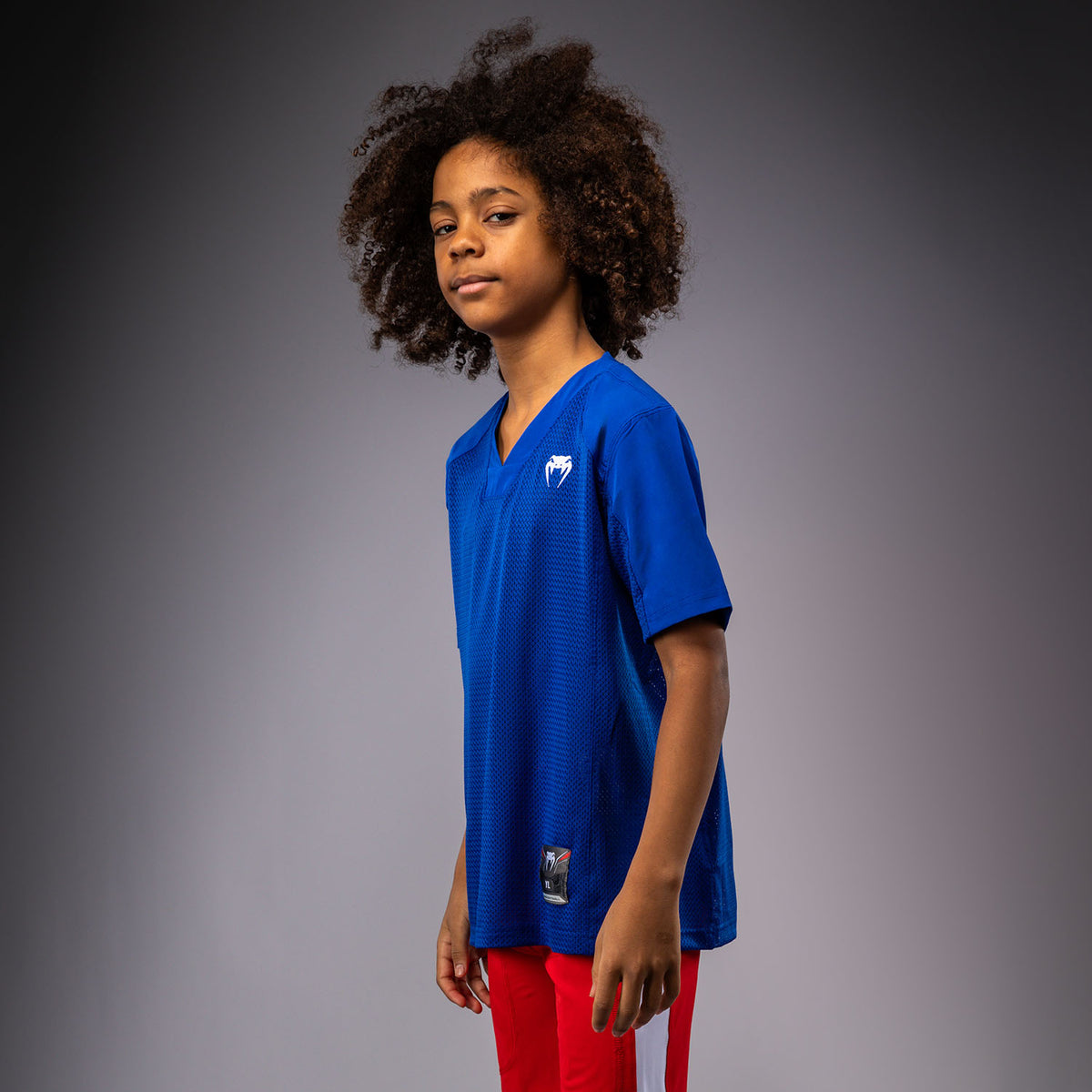 Maillot à manches Courtes pour Enfants Venum Elite Football - Bleu Royal - product-type_T-Shirts Dry Tech