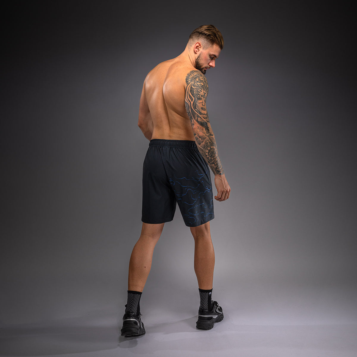Short d’Entraînement Venum Thunder Dragon – Noir/Bleu Royal - product-type_Shorts de training