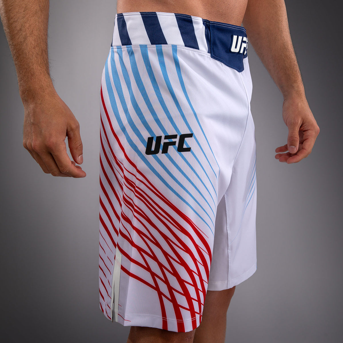 Official UFC Freedom 250 by Venum Authentic Fight Night Short de combat coupe longue pour homme - Blanc - product-type_Shorts de MMA