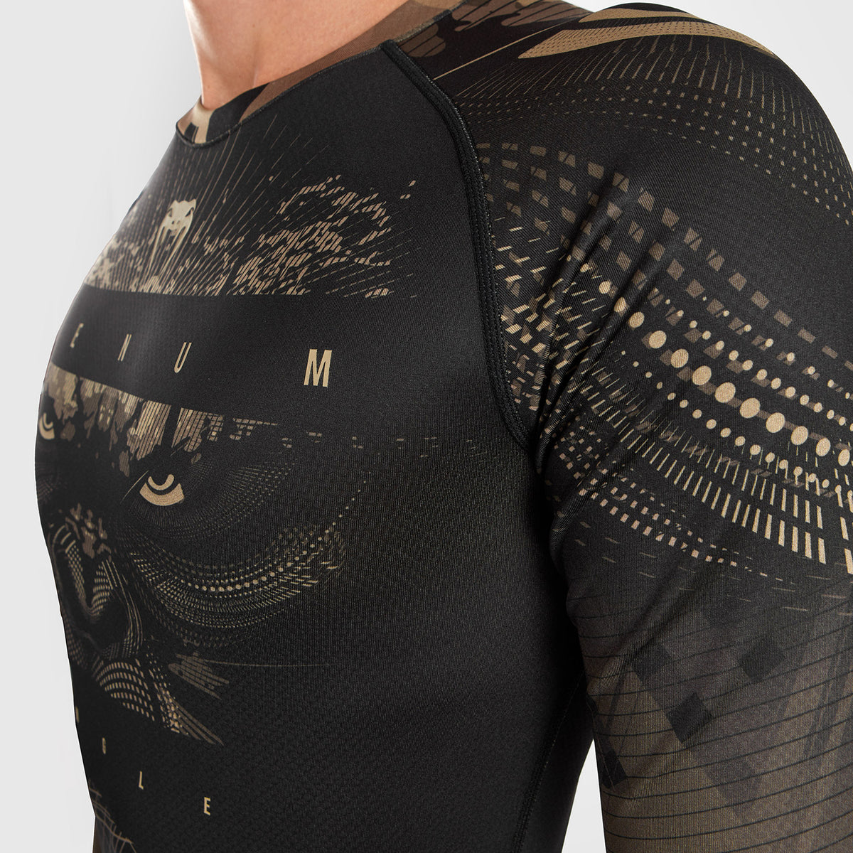 Rashguard à Manches Longues Venum Gorilla Jungle - Noir/Sable - product-type_T-Shirts de Compression