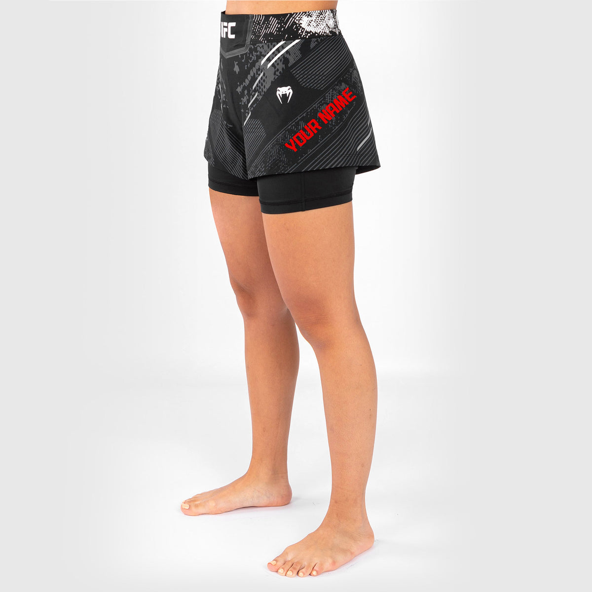 Short de Combat pour Femmes UFC Adrenaline by Venum Authentic Fight Night - Blanc - product-type_Shorts de MMA