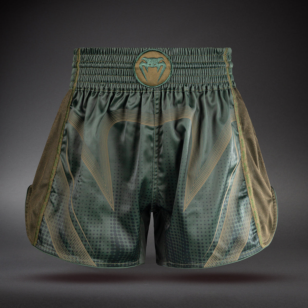 Short de Muay Thaï Venum Stealth – Kaki/Vert Foncé - product-type_Shorts de Muay Thai