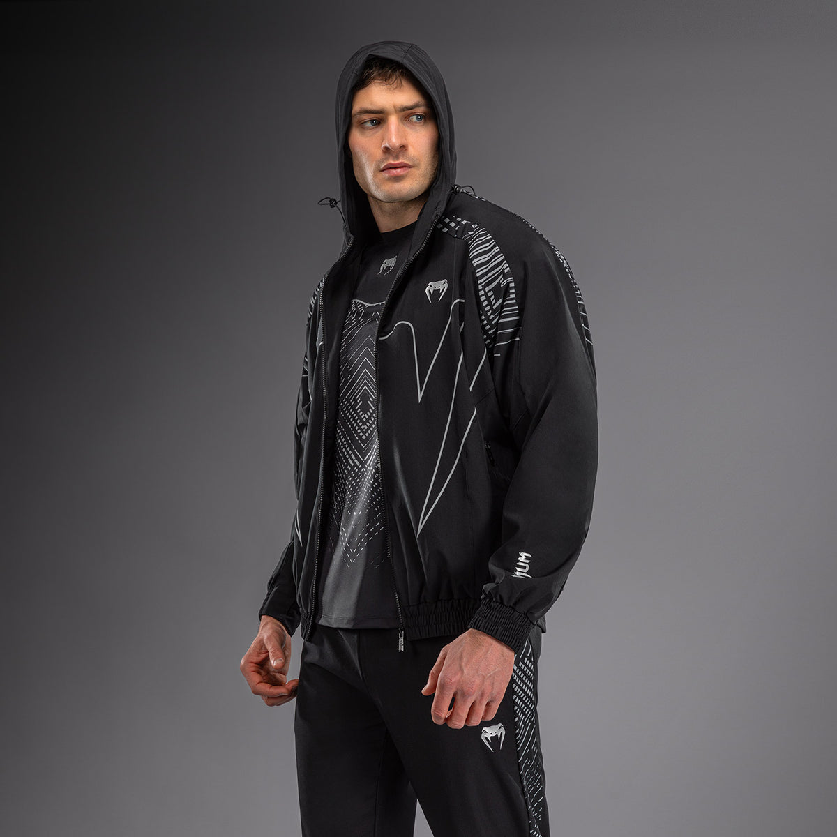 Veste de Survêtement Venum Midnight Fury – Noir/Gris/Argent - product-type_Vestes