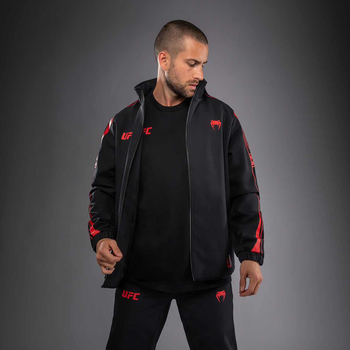 Sweat à Capuche Zippé pour Homme Venum UFC Unity by Venum Authentic Fight Week - Noir - product-type_Vestes