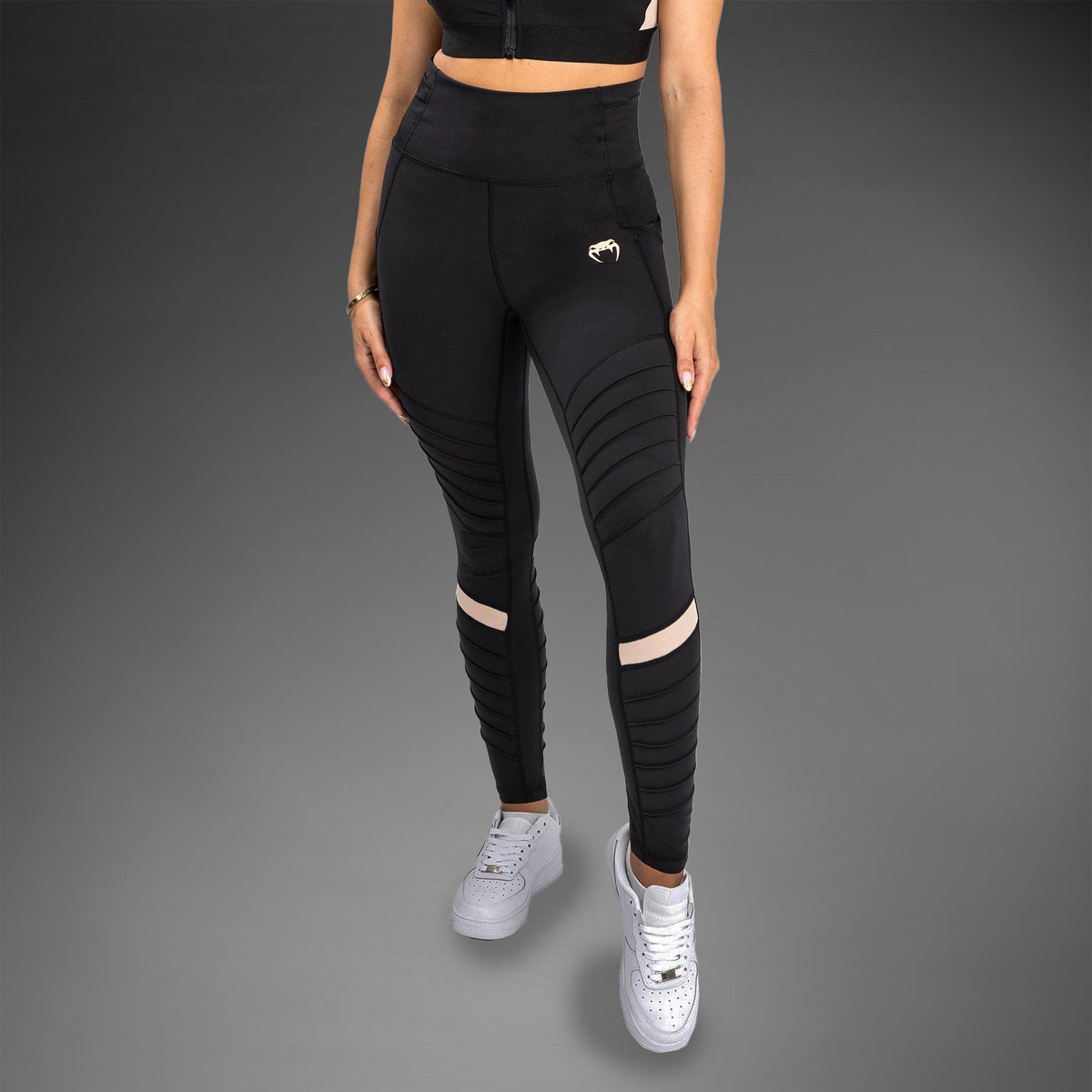 Legging Venum Moto - Pour Femme - Noir/Sable - product-type_Leggings