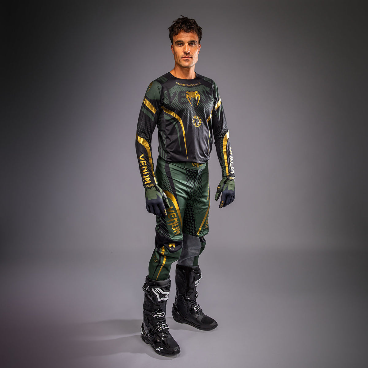 Pantalon de Motocross Venum MX Challenger - Noir/Vert/Or - product-type_Pantalon Motocross