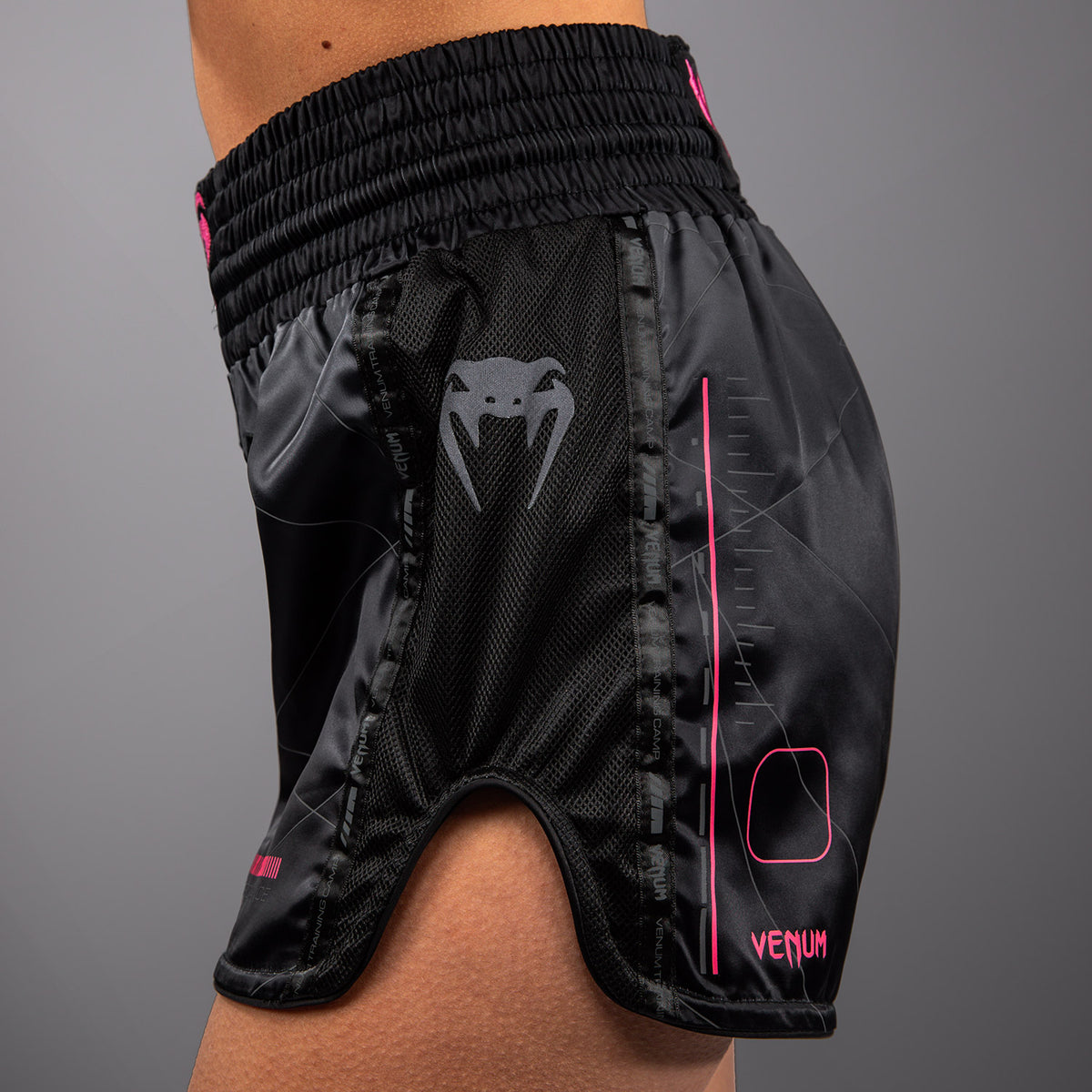 Short de Muay Thai Venum Tactical XT- Noir/Gris Tempête - product-type_Shorts de Muay Thai