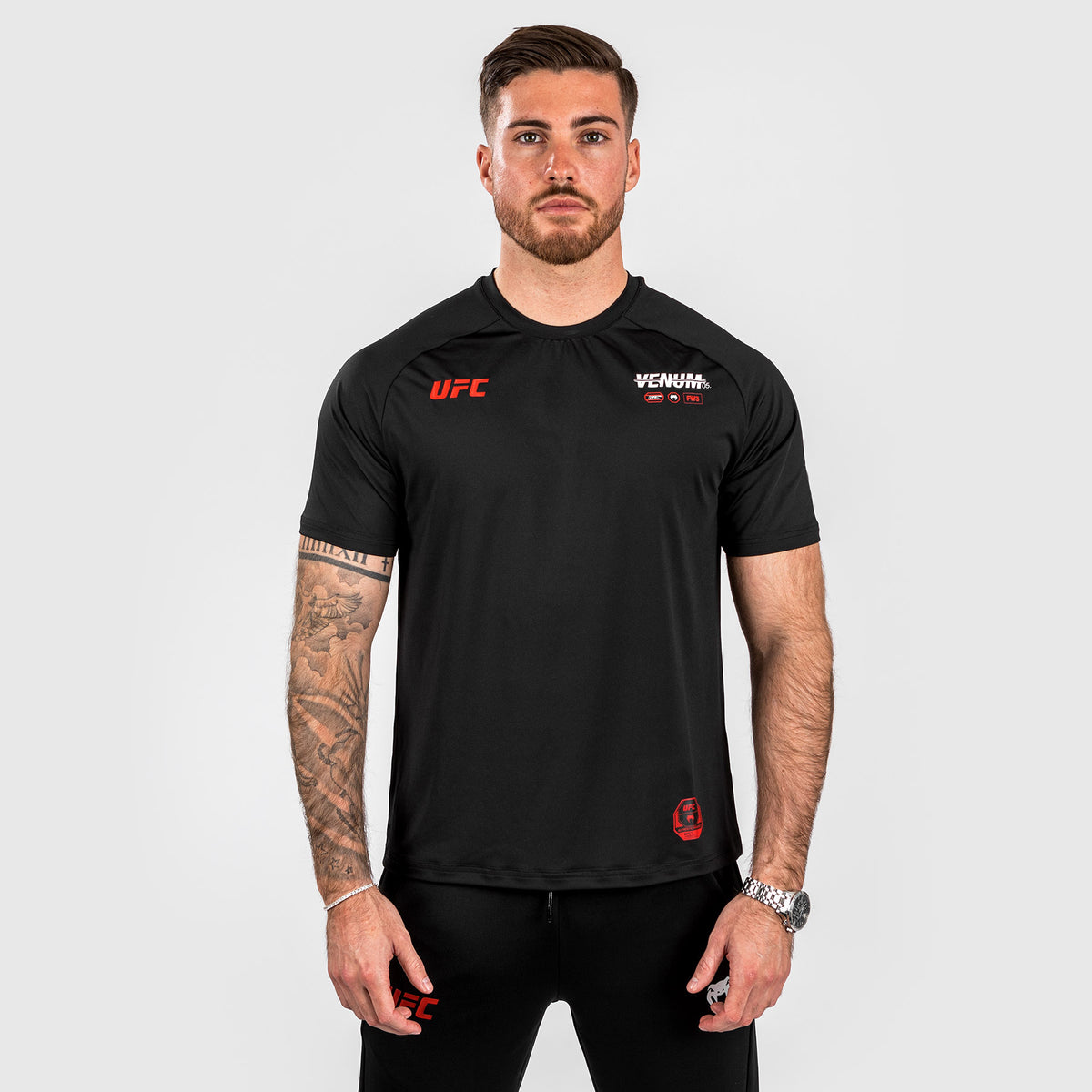 T-shirt Dry-tech pour Hommes UFC Adrenaline by Venum Fight Week - Noir - product-type_T-Shirts Dry Tech
