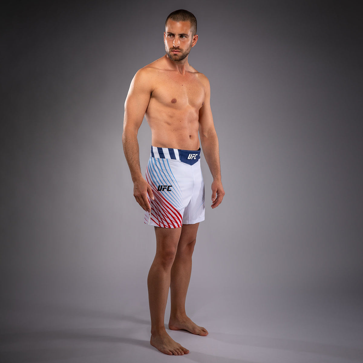 UFC Freedom 250 by Venum Authentic Fight Night Short de combat Personnalisé coupe courte pour homme - Blanc - product-type_Shorts de MMA