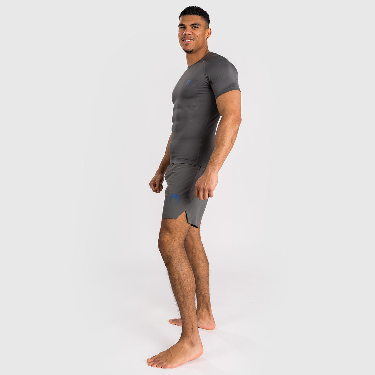 Rashguard à manches courtes pour hommes Venum Contender - Gris - product-type_T-Shirts de Compression