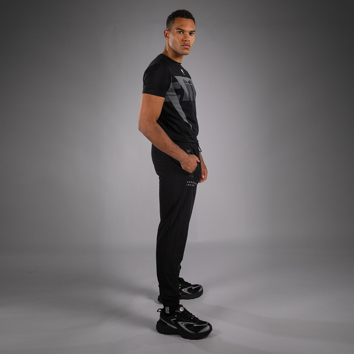 Pantalon de Survêtement Venum Adrenaline – Noir/Gris Argenté - product-type_Pantalons de jogging