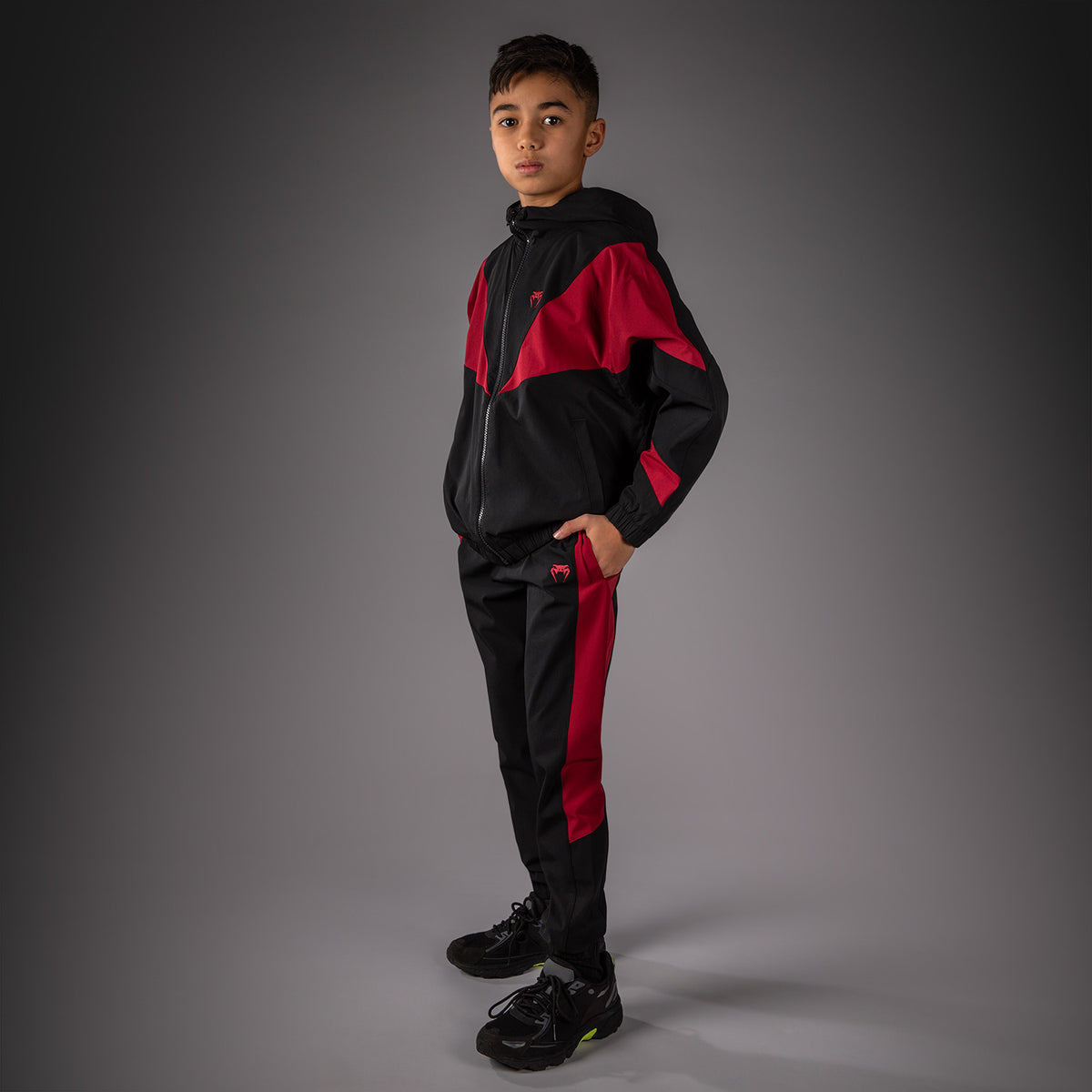 Veste de Survêtement Pour Enfant Venum Vectra - Noir/Rouge - product-type_Vestes