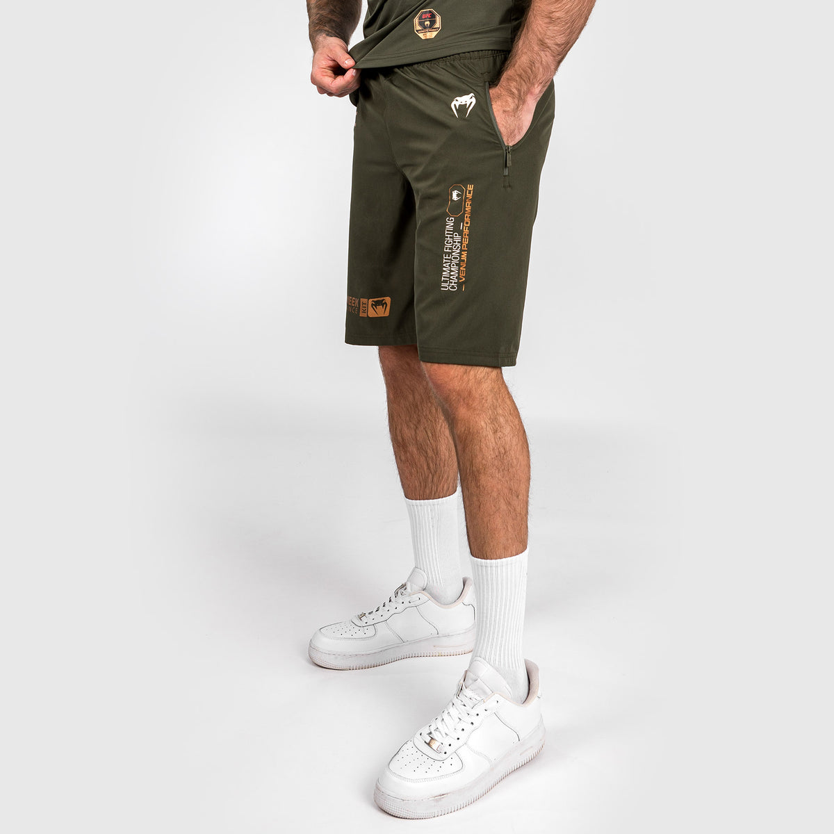 Short de performance pour Hommes UFC Adrenaline by Venum Fight Week - Kaki/Bronze - product-type_Shorts de training