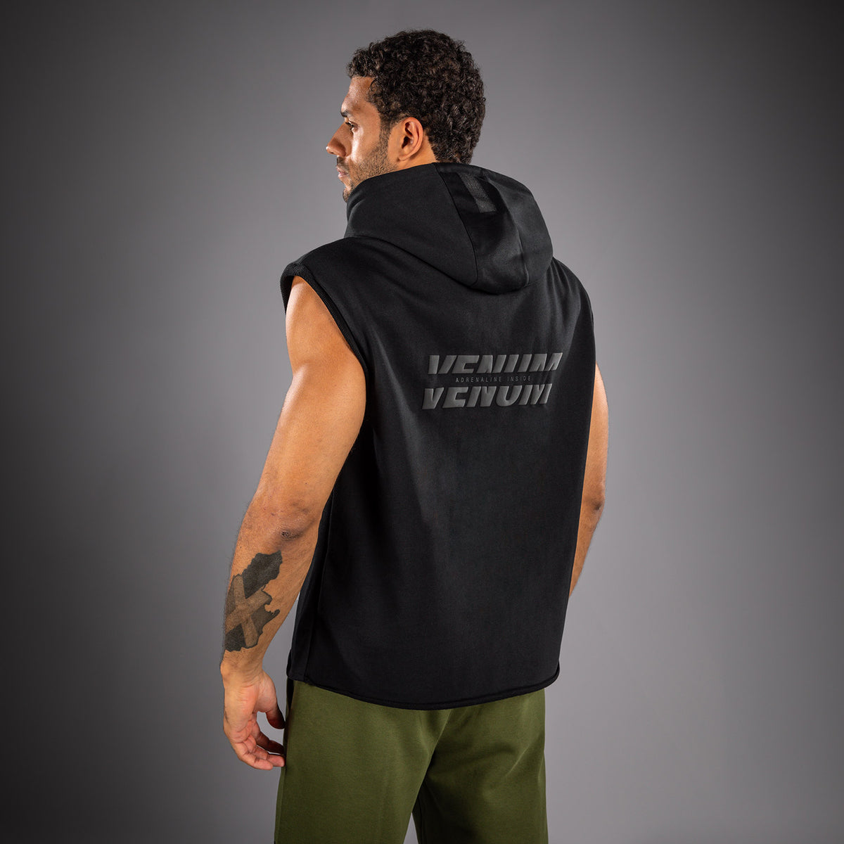 Sweat à Capuche Sans Manches Venum Divide - Noir - product-type_Sweatshirts