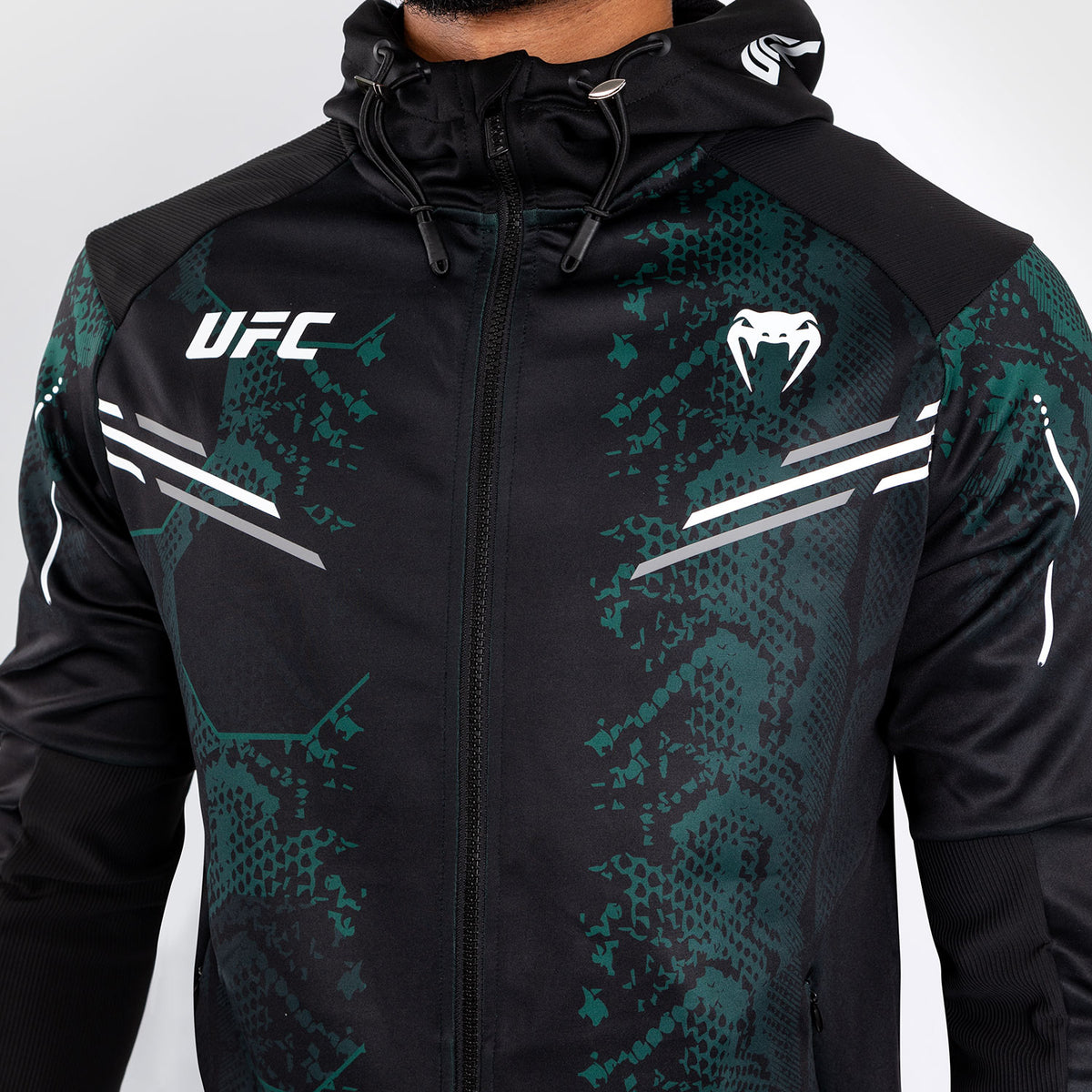Veste à capuche pour Hommes UFC Adrenaline by Venum Authentic Fight Night - Emerald Edition - Vert/Noir - product-type_Vestes