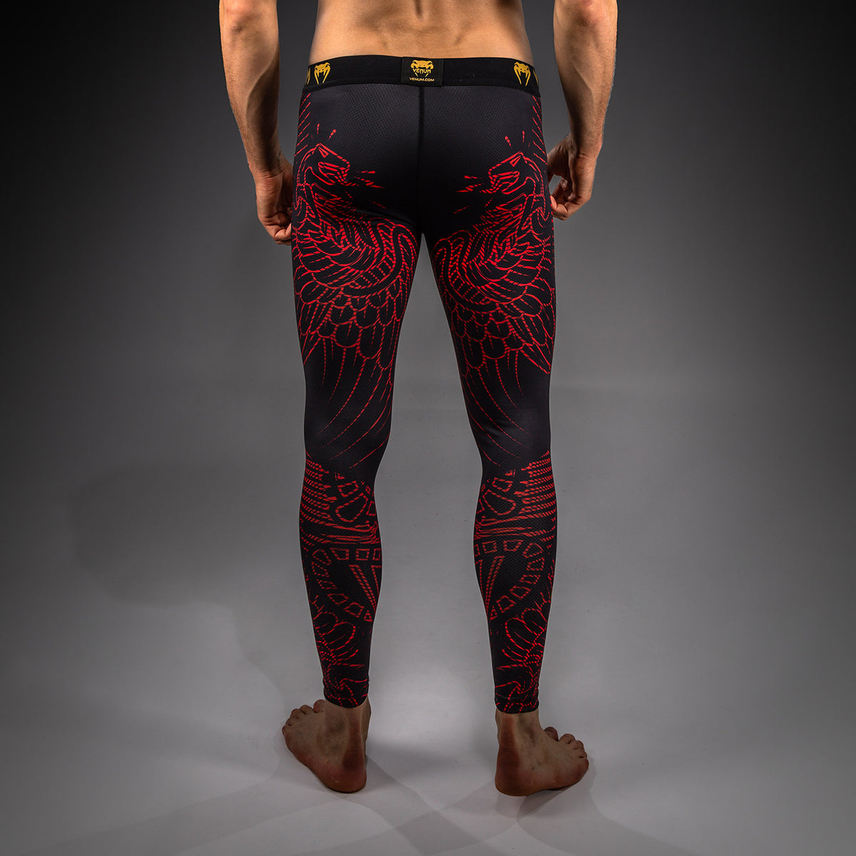 Pantalon de Compression Venum Quetzal Fury - Noir/Rouge Fury/Mandarine - product-type_Pantalons de Compression