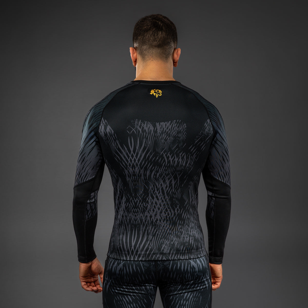 Rashguard à manches longues Venum x Chimaev - Noir/Gris - product-type_T-Shirts de Compression