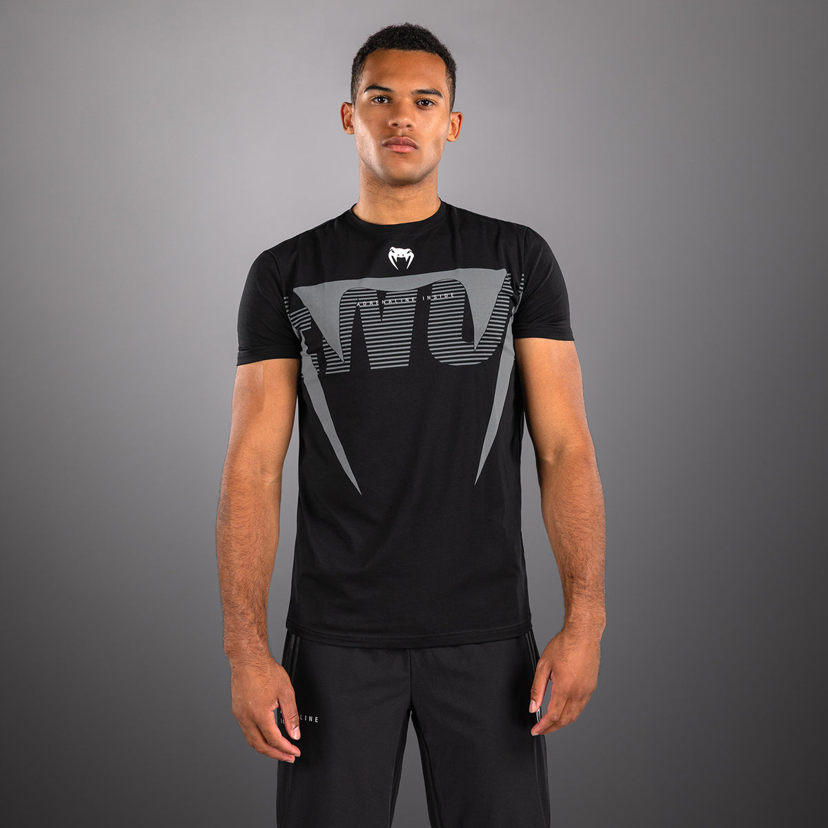 T-shirt Venum Adrenaline – Noir/Gris Argenté - product-type_T-Shirts