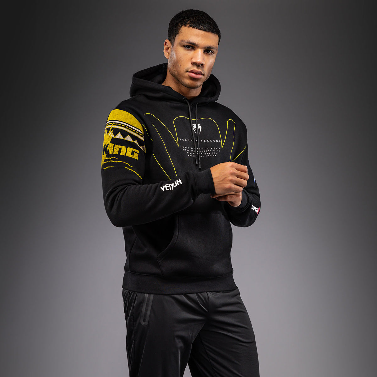Sweat à Capuche King Venum x TEKKEN 8 - Noir/Jaune - product-type_Sweatshirts