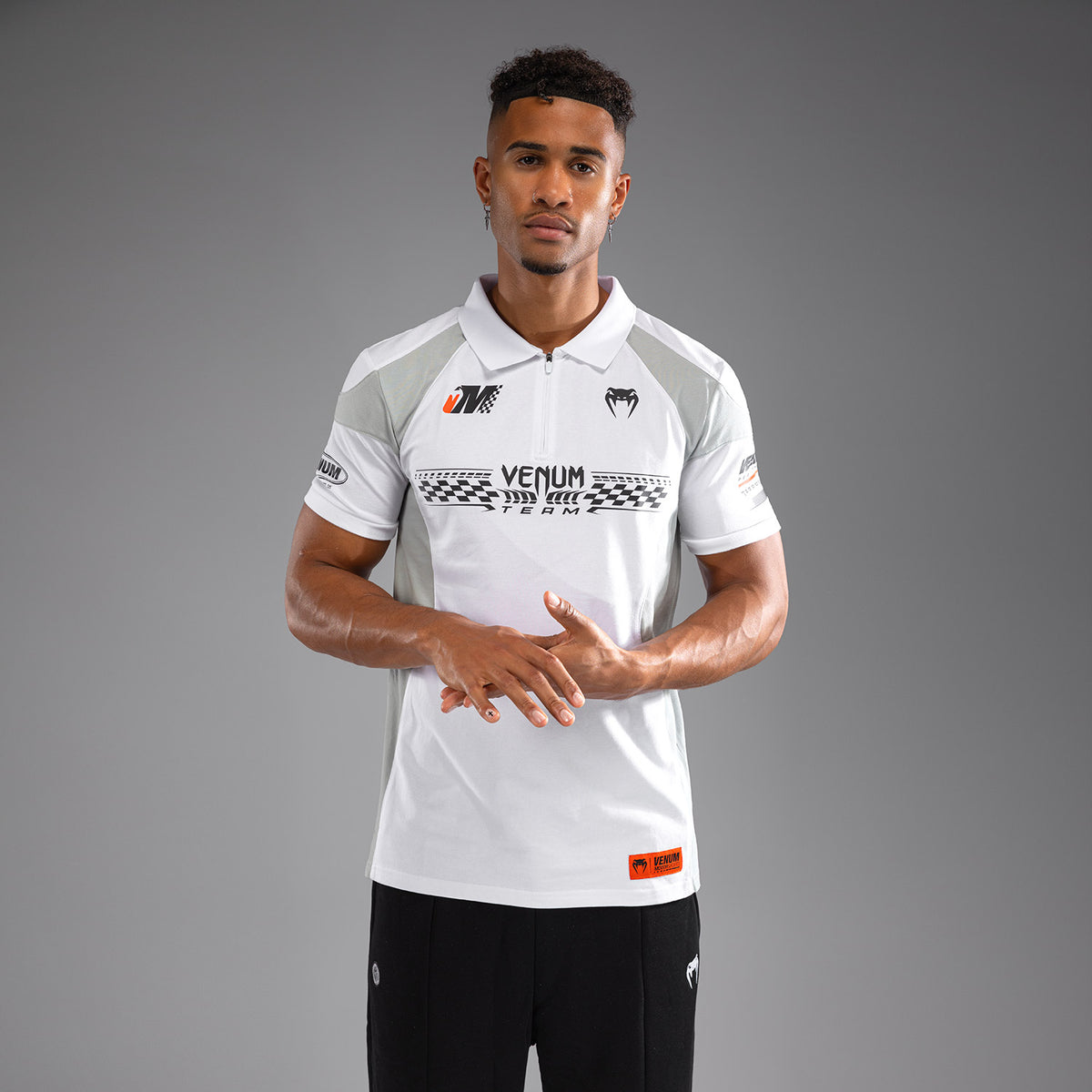 Polo en Coton Venum Motorsports - Blanc Neige