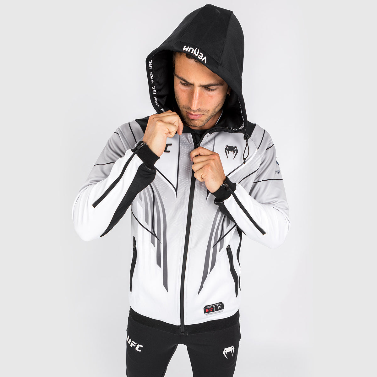 Sweat à capuche Walkout UFC Venum Authentic Fight Night 2.0 pour homme - Blanc - product-type_Vestes