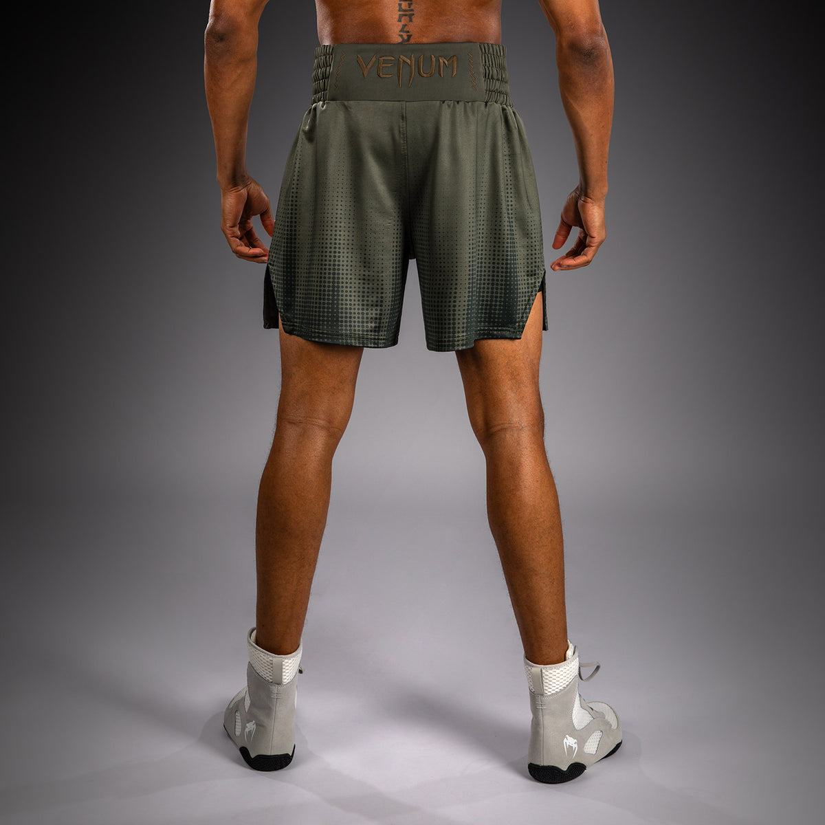 Short de Boxe Venum Stealth – Kaki/Vert Foncé - product-type_Shorts de boxe