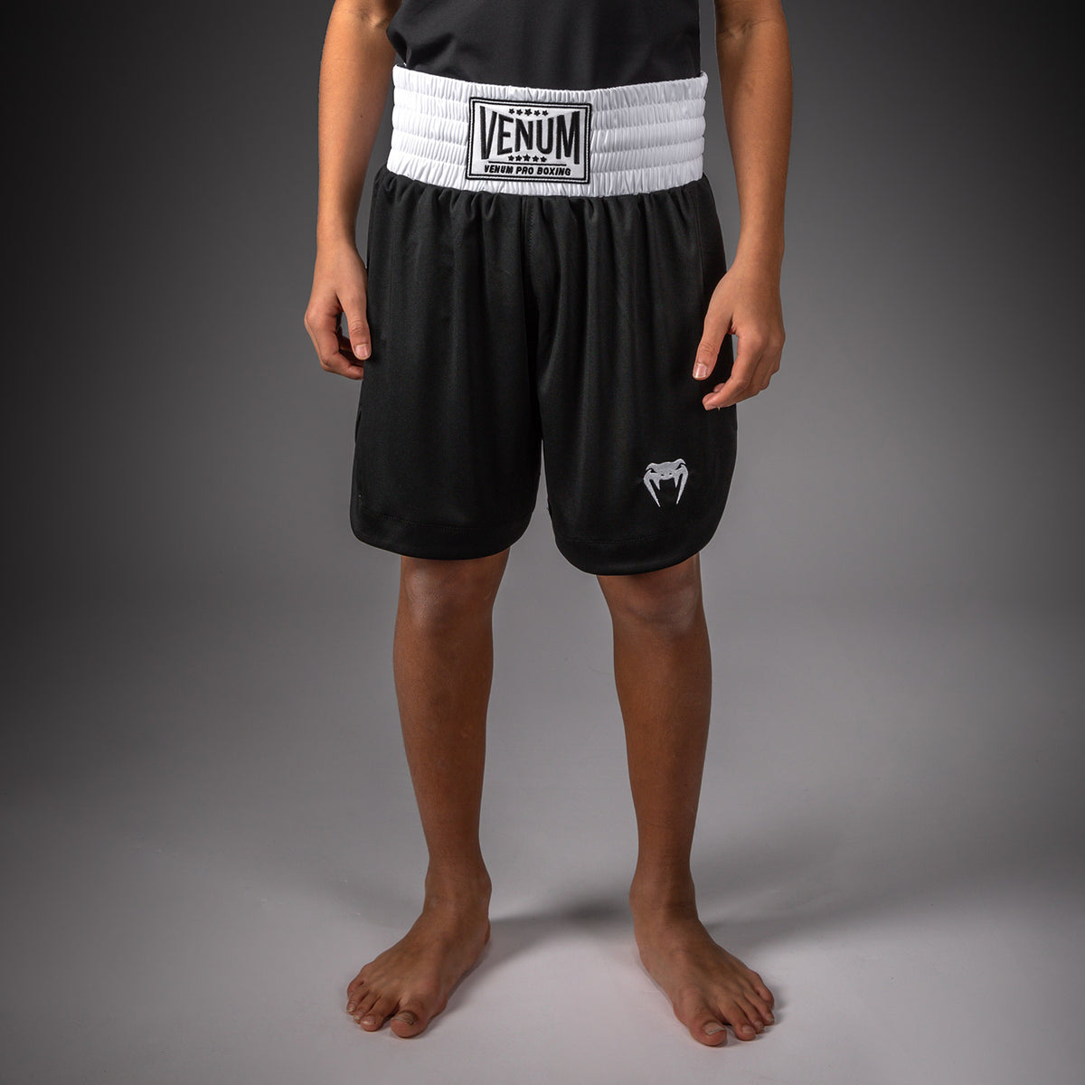 Short de Boxe Venum Classic Pour Enfants – Noir/Blanc - product-type_Shorts de boxe