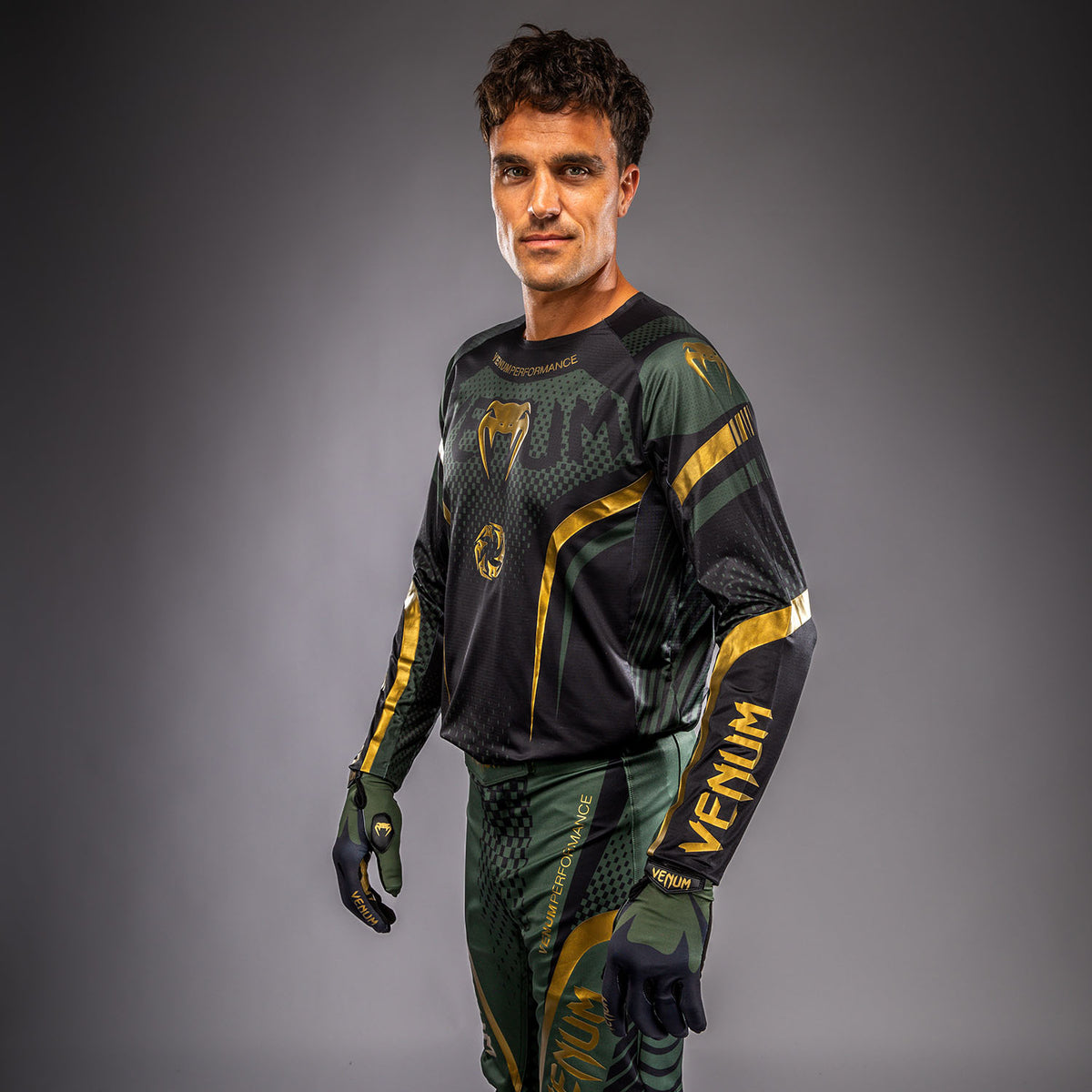 Maillot de Motocross Venum MX Challenger - Noir/Vert/Or - product-type_Maillot Motocross